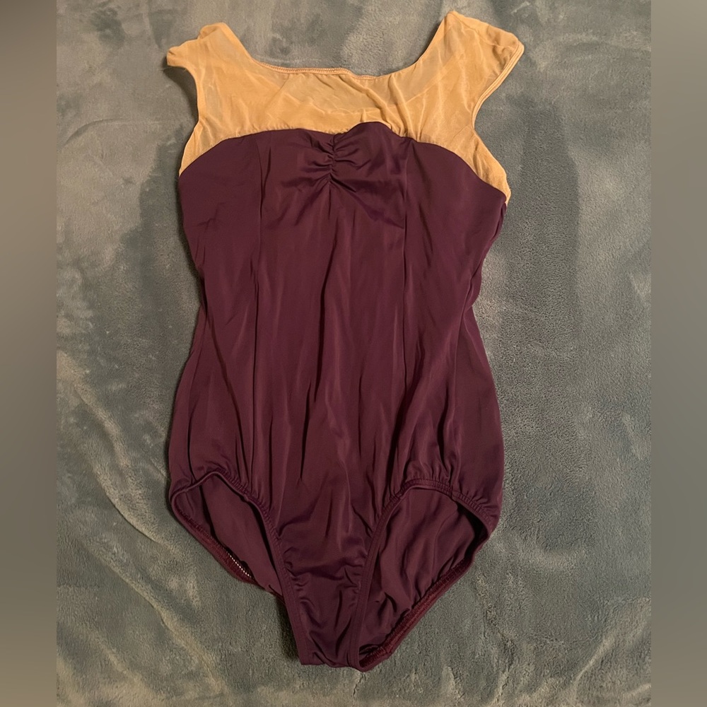 Natalie Dancewear Purple and Tan Leotard